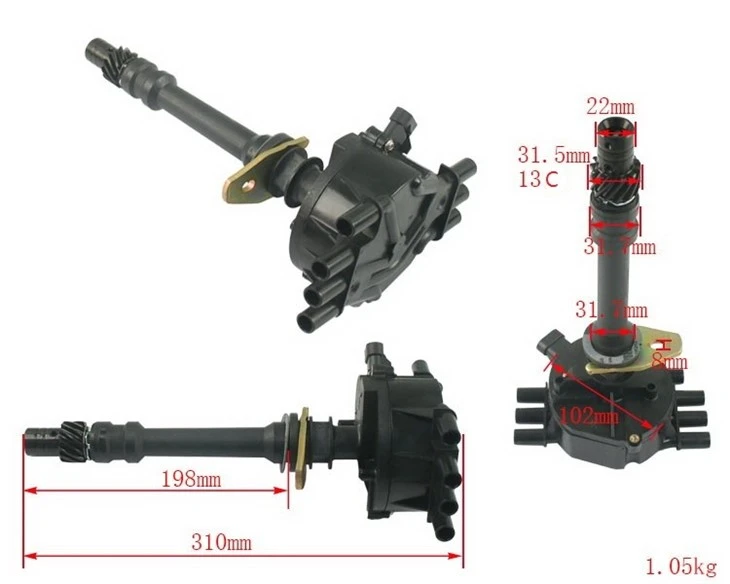 Forklift Spare Parts 12570426 Distributor For Hyster/V6/GM4.3, High Quality best