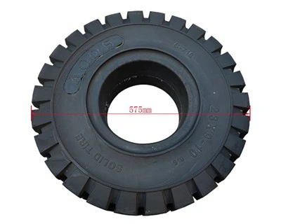 Engros fabrikkpris gaffeltruckdeler 23*9-10 solid gummidekk, 100 % premium