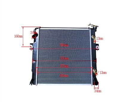 Toyota kjøleradiator i aluminium 16430-23330-71